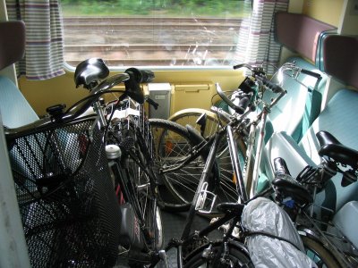 Bicycle in train