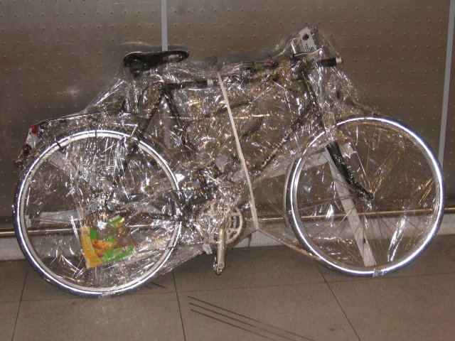 Wrapped bicycle